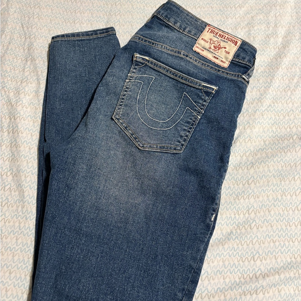 True Religion Jennie Curvy Mid Rise Skinny Jeans